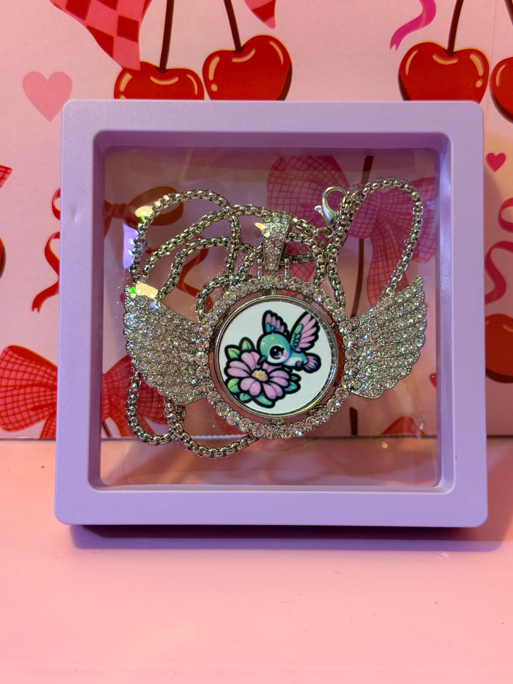 Humming bird necklace