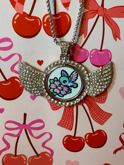 Humming bird necklace
