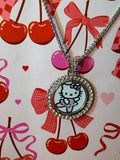 Hello kitty medallion necklace