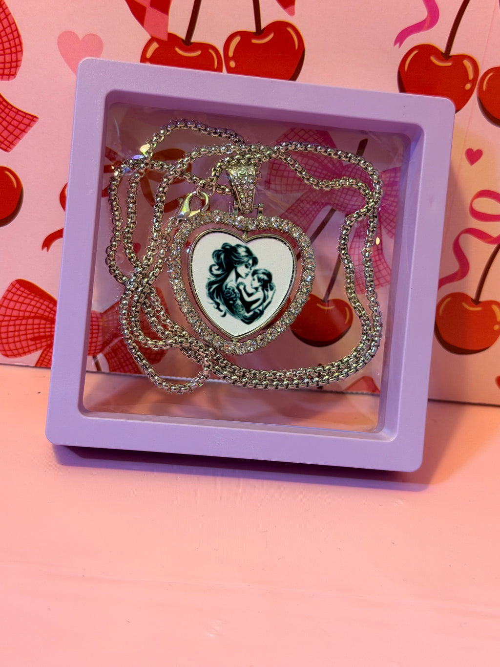 Mother and child necklace