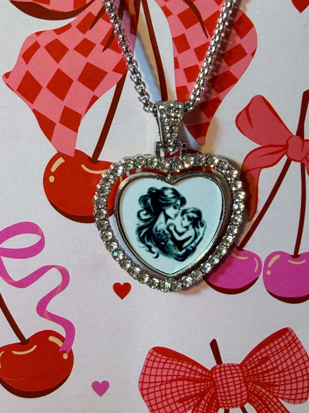 Mother and child necklace